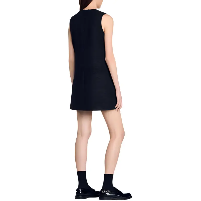 Sandro Embossed buttons Dress-3