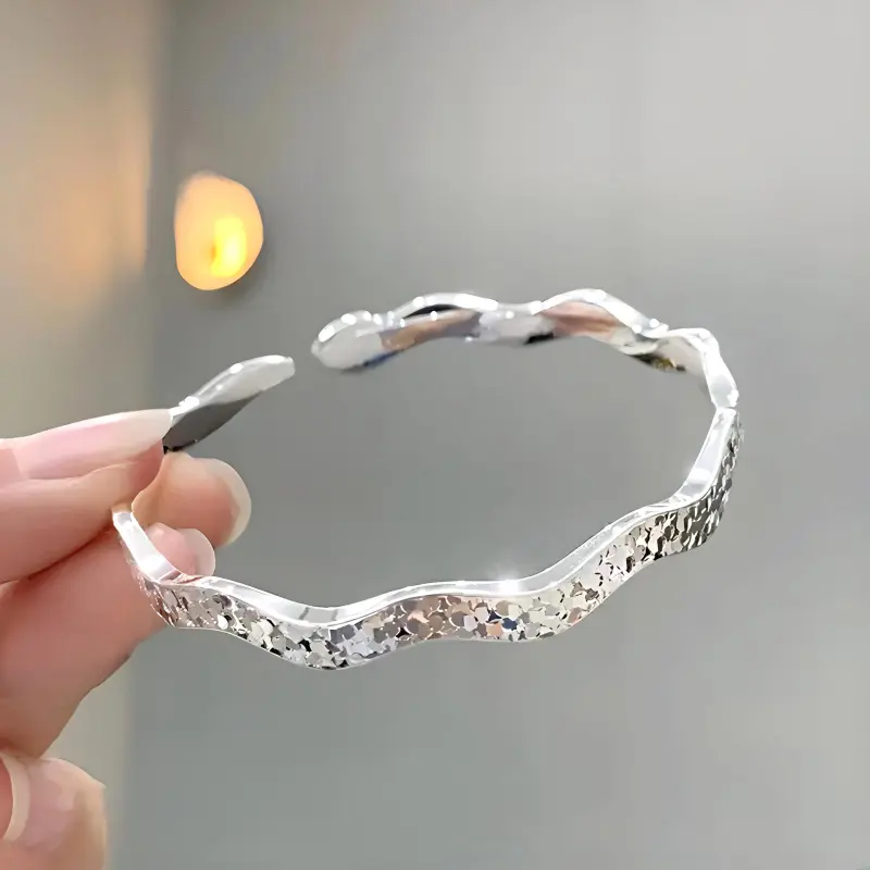 Royal Dragon Mirror 999 Fine Silver Sterling Silver Bracelets Women's-3