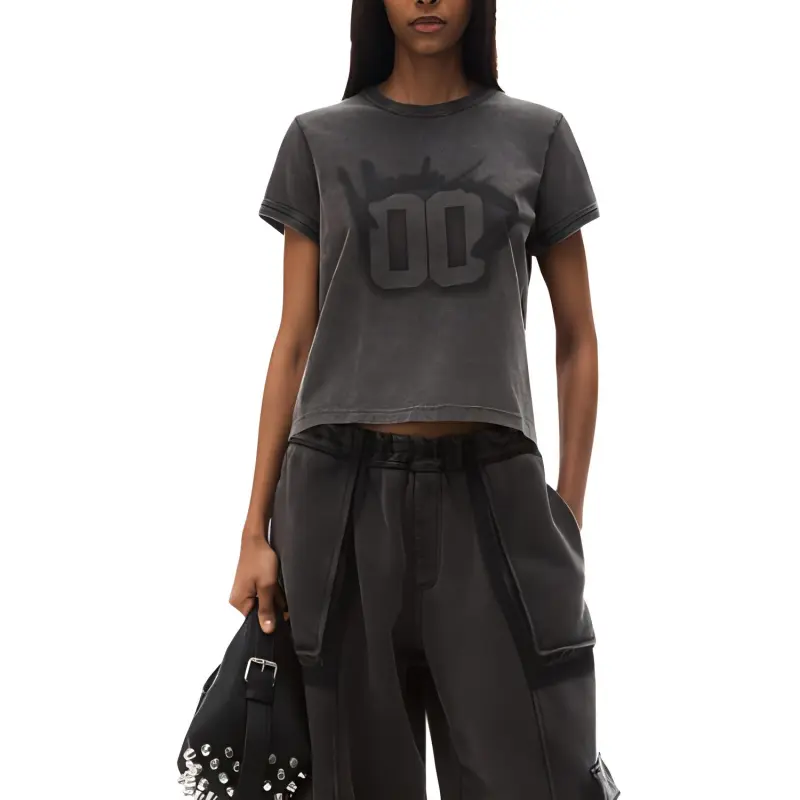 Alexander Wang Graphic Printed Crewneck T Shirt-1