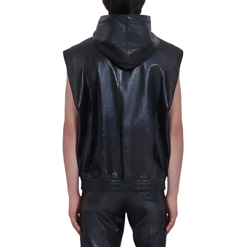 MARNI Sleeveless Leather Jacket-2