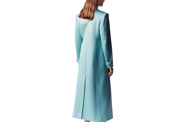 CHANEL Trench Coats Women's Turkey Blue-1