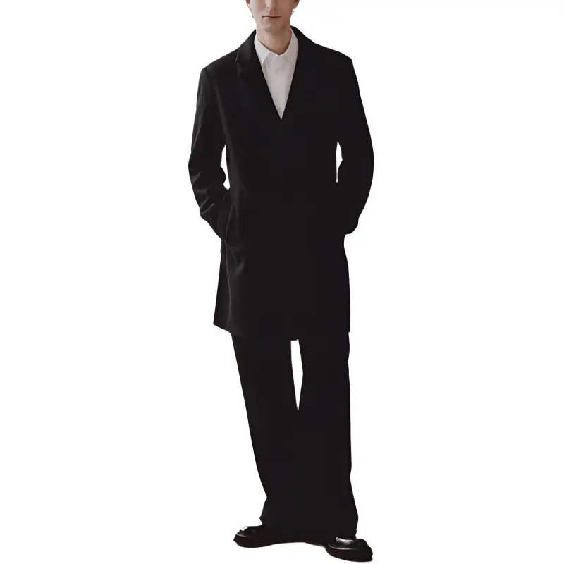 H&M Coats Men Black-2