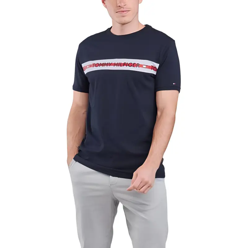 Tommy Hilfiger T Shirt Men's Marine Blue-3