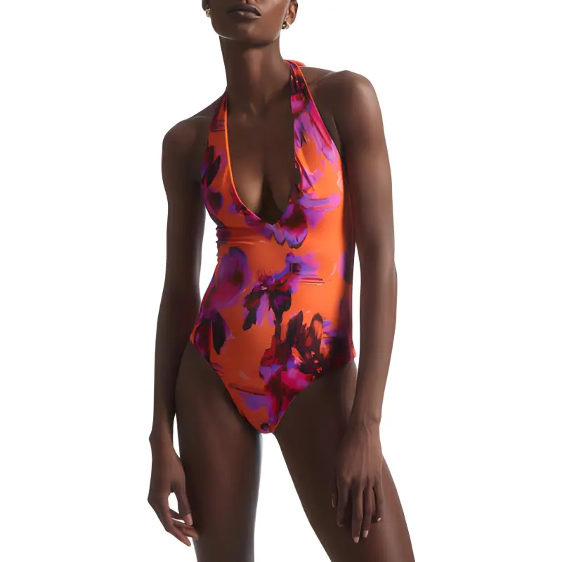 COS One-Piece Swimsuits Women's Orange-1