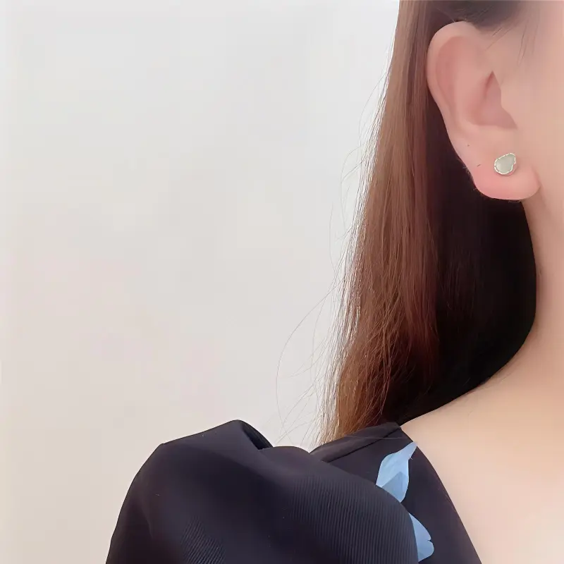 BLESSED BULLET Copper Alloy Stud Earrings Women's-3