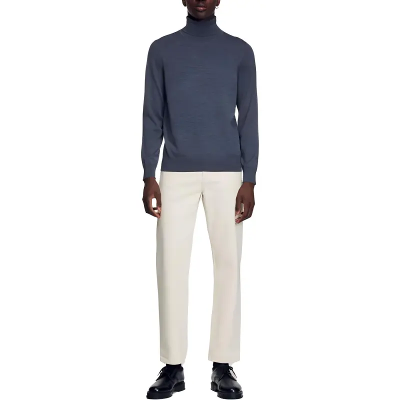 Sandro Sweaters Men Carbon Gray-1