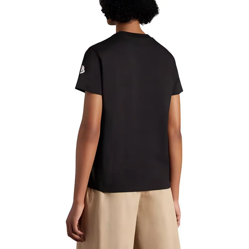Moncler SS22 T Shirts Women's Black-3
