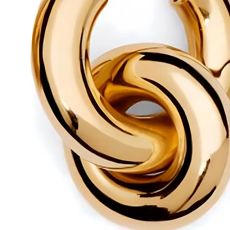LIÉ STUDIO Copper Plated 925 Sterling Silver Earrings Women's Gold-1
