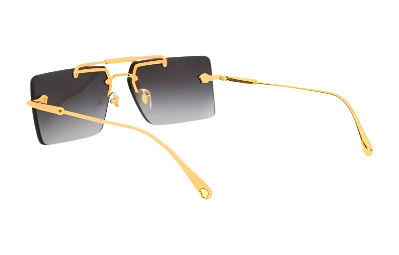 VERSACE Rectangular Frame Sunglasses-3