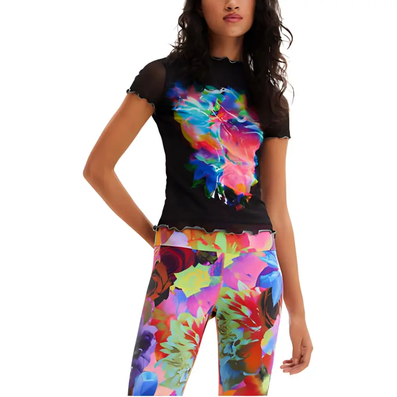 Desigual T Shirts Women's Black-2