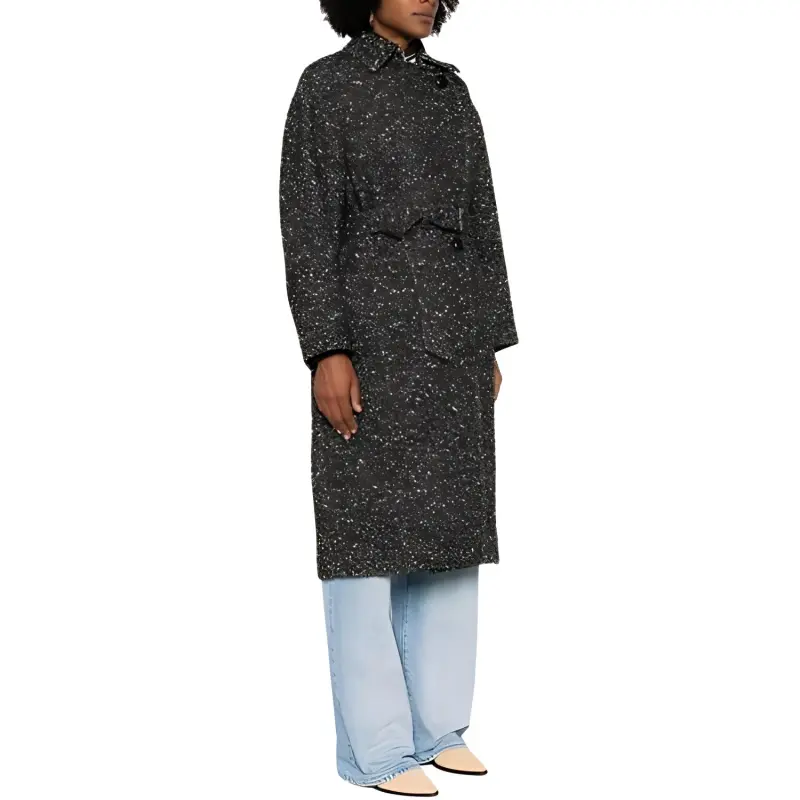 ISABEL MARANT ETOILE Horia Double Breasted Belted Coat-3