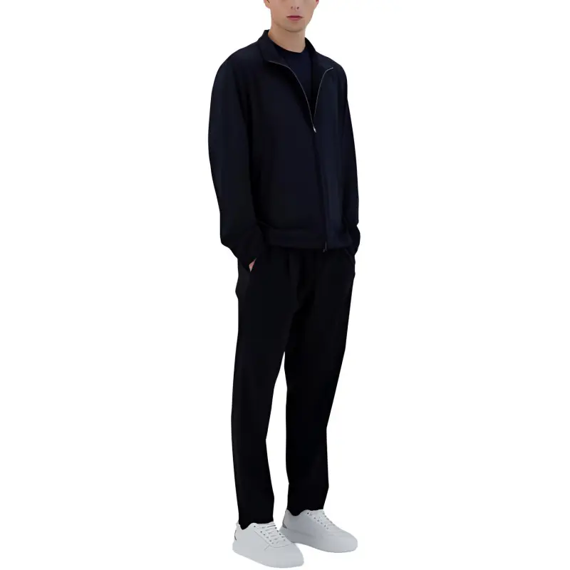HERNO Zip Up Straight Hem Bomber Jacket-5