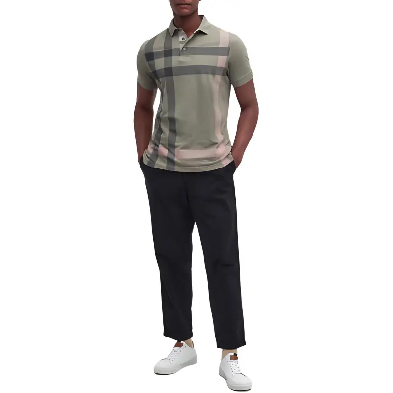 BARBOUR Checked Polo Shirt-1