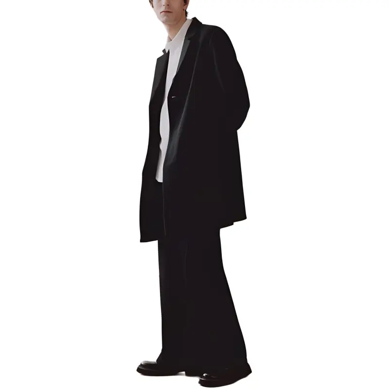 H&M Coats Men Black-3