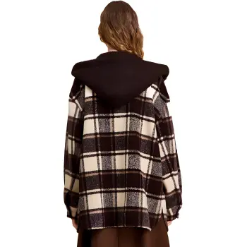 HAVVA Coats Women's Plaid