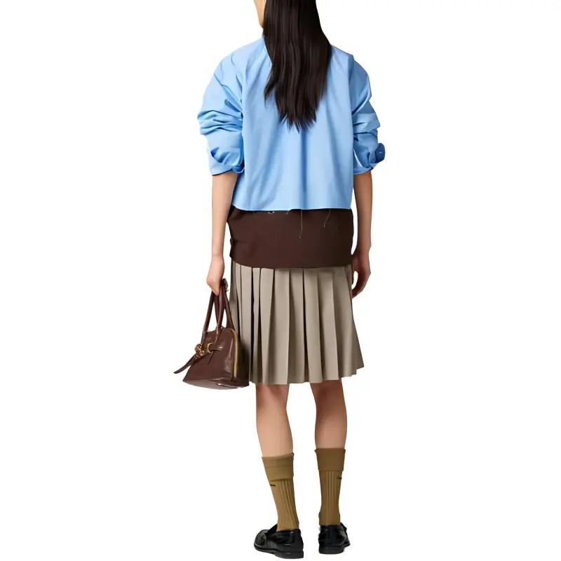 MIU MIU SS25 Shirt Women's Sapphire Blue-2