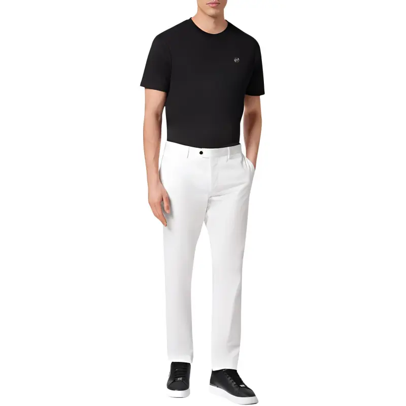 PHILIPP PLEIN Slim cut Gabardine Chinos-1