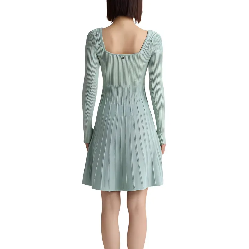 GUESS Long-Sleeved Dresses Women's Light Green-2