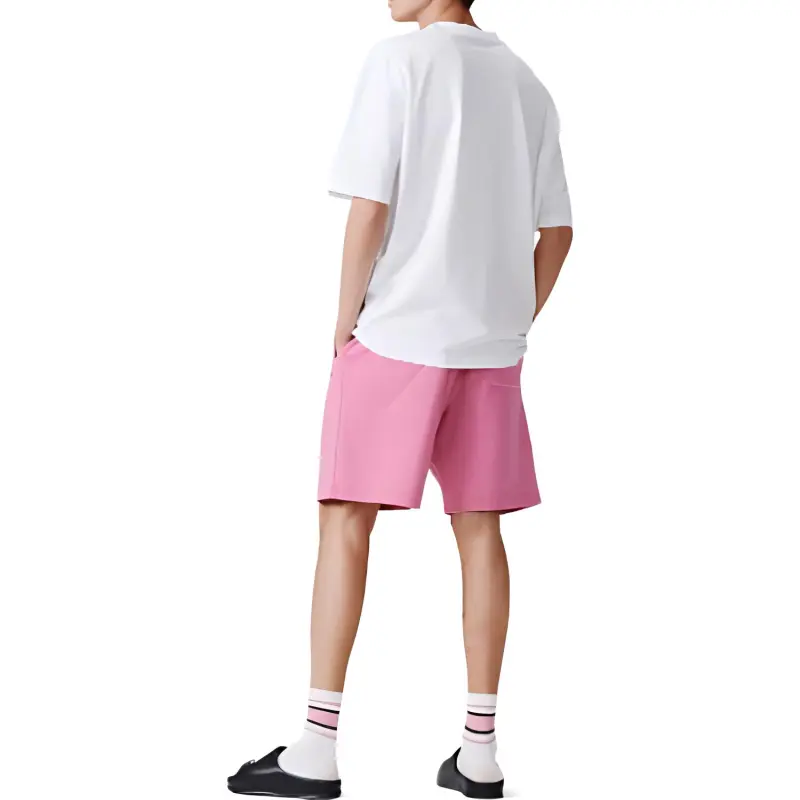 LACOSTE Sports Shorts Men Rose Red-2