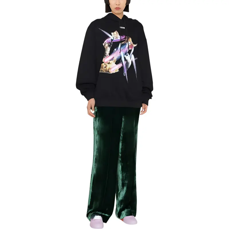 MSGM Sweatshirts Women's Black-1