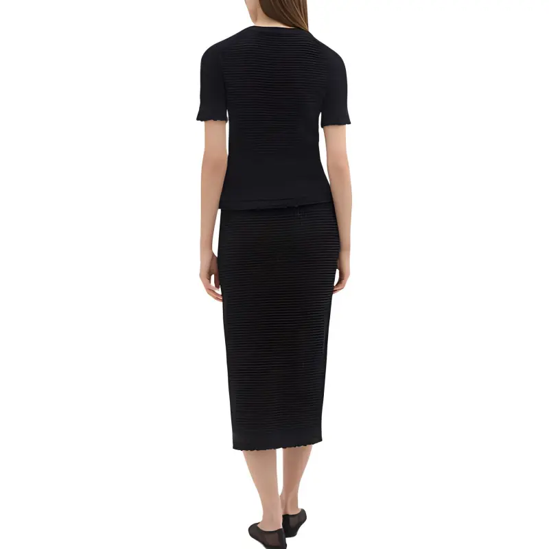 THEORY Casual Long Skirts Women's Black-4