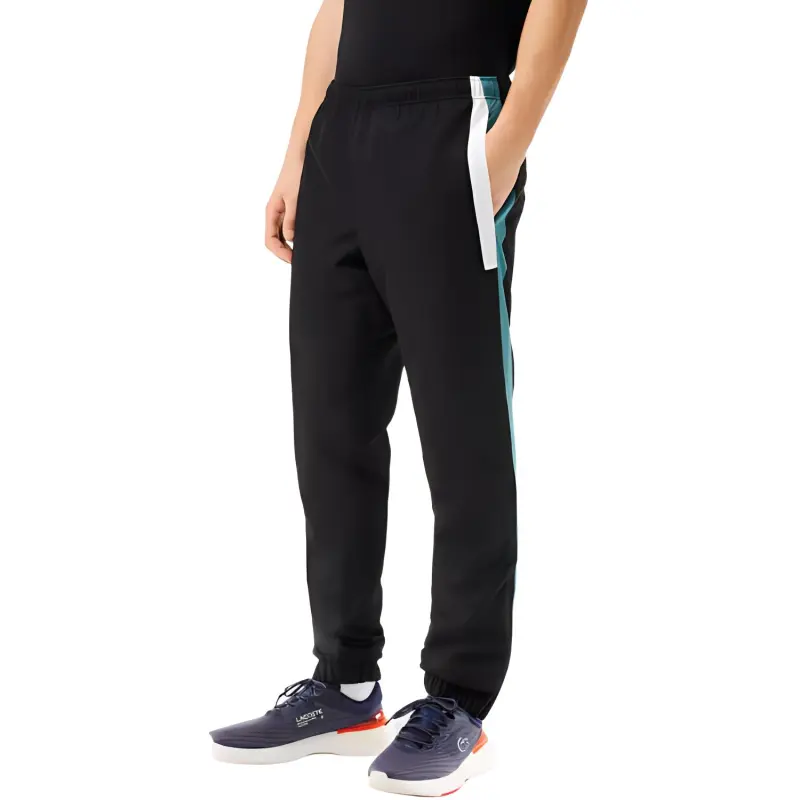 LACOSTE Knitted Sports Pants Men's Black Blue-4