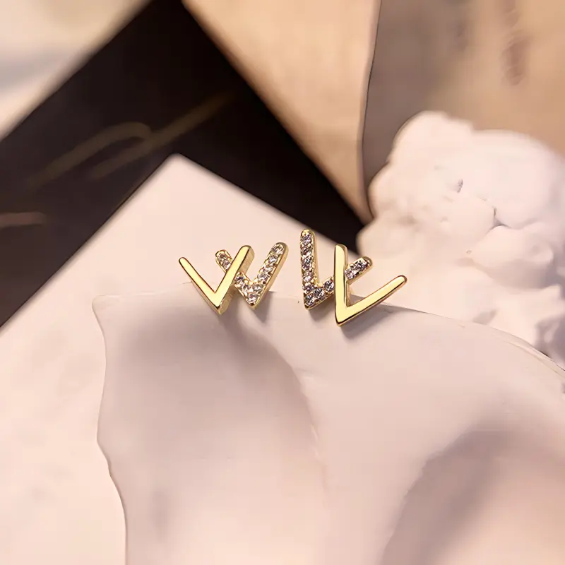 Yiru Alloy Electroplated Stud Earrings Women's-2