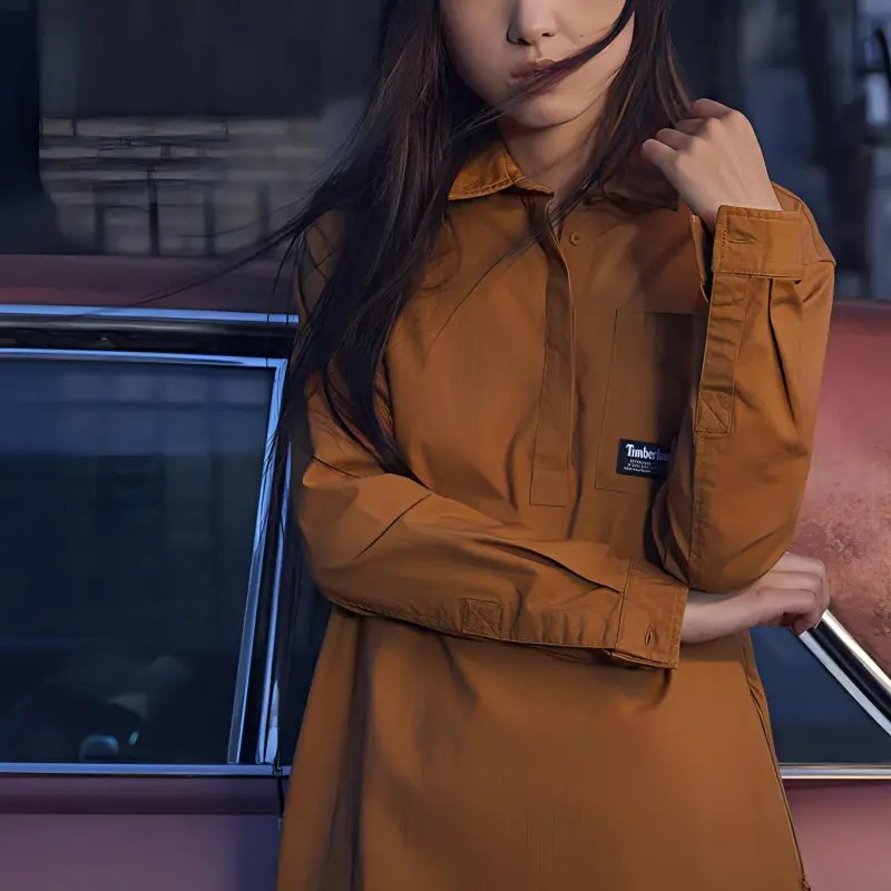 Timberland Long Sleeved Dresses Women's Wheat-3