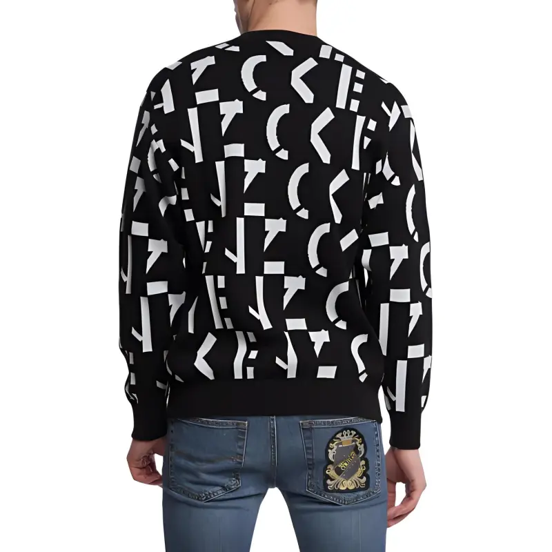 KENZO Letter Logo SS22 Sweater Men's Black-3