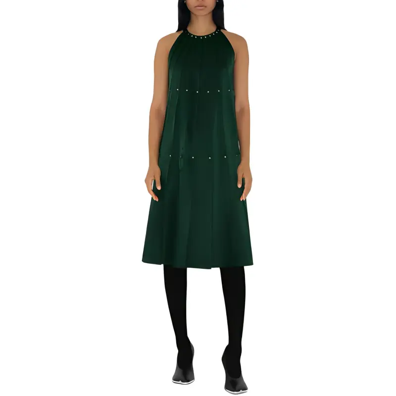 Burberry Studded Satin Dress-1