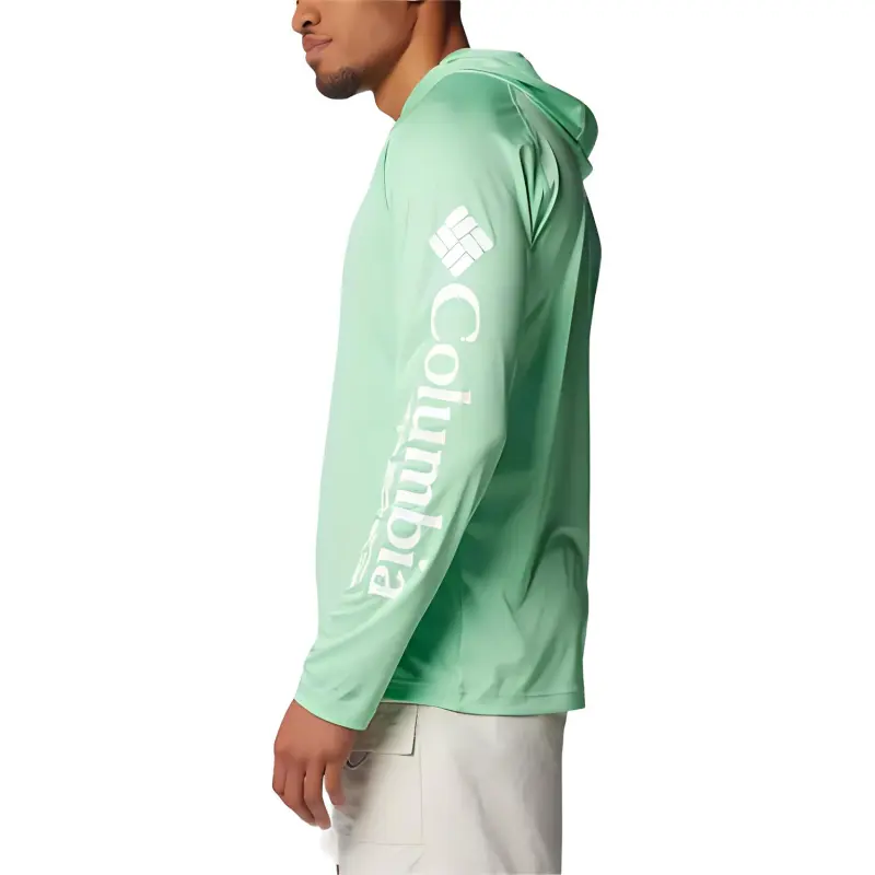 Columbia PFG Terminal Tackle™ Hoodie Sweatshirt Men's Ocean Mint Color-2