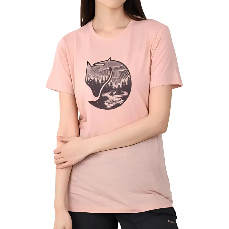 Fjallraven T Shirt Women's Pink-1