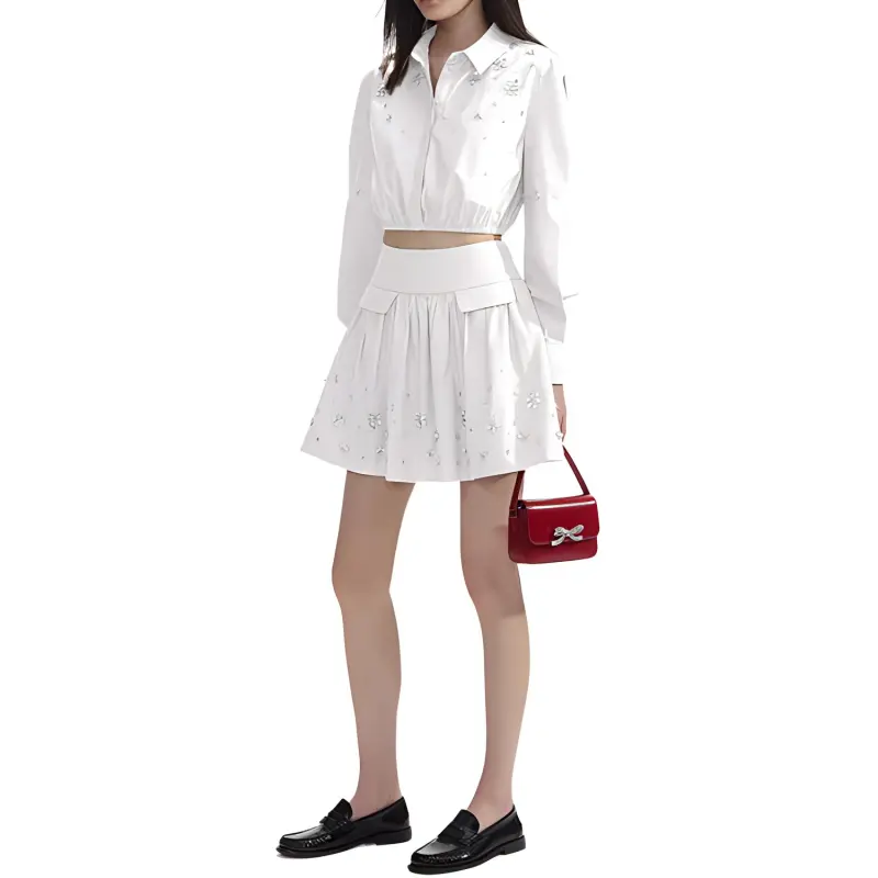 Self portrait Shirt Women's Pure White-2