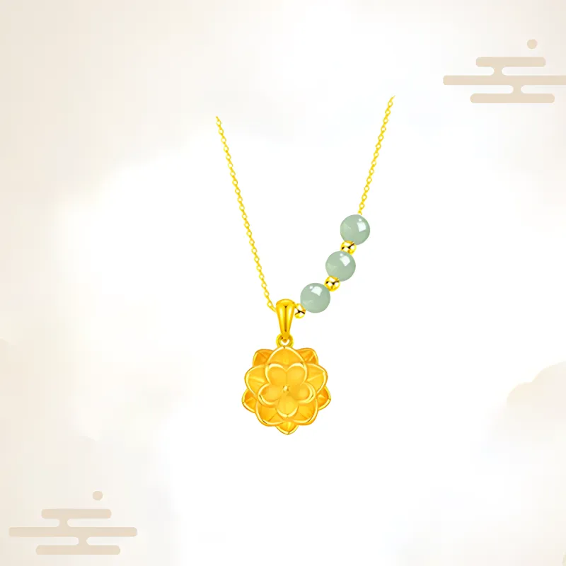 Chongqing Gold Store 999 Fine Silver Necklaces Women's-4
