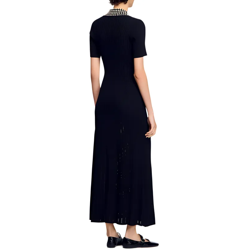 Sandro Knitted Maxi Dress-1