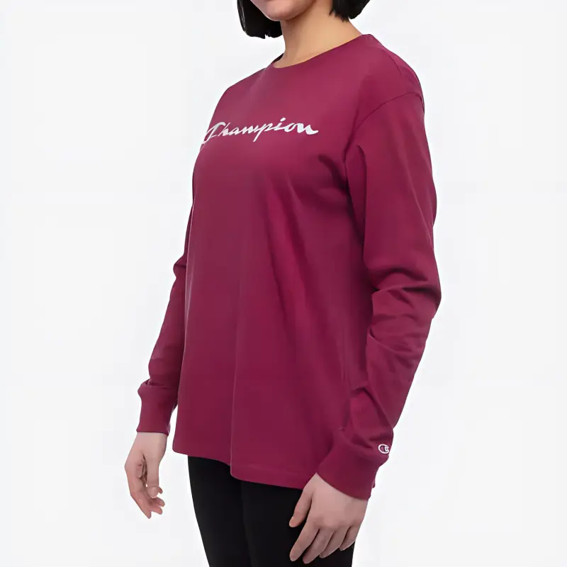 Champion T Shirt Women's Burgundy-2