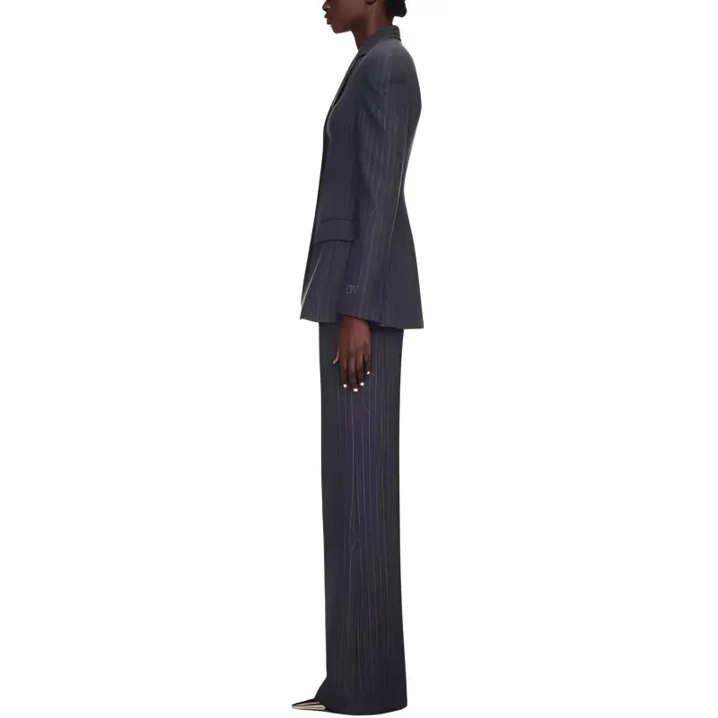 OFF WHITE Single Breasted Long Sleeved Blazer-3