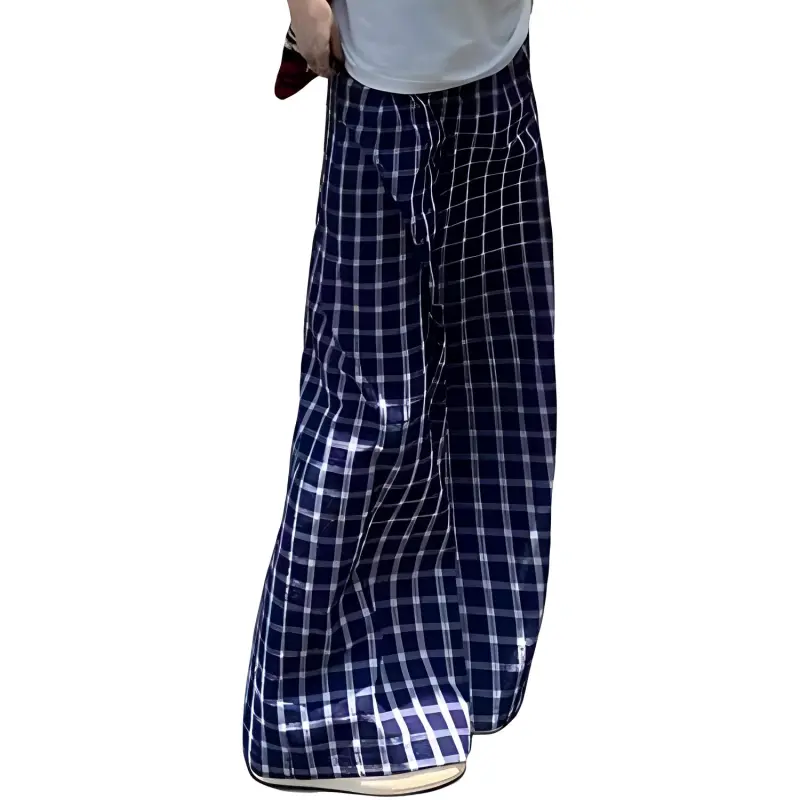 ZNZX Casual Pants Women's Navy Blue-3
