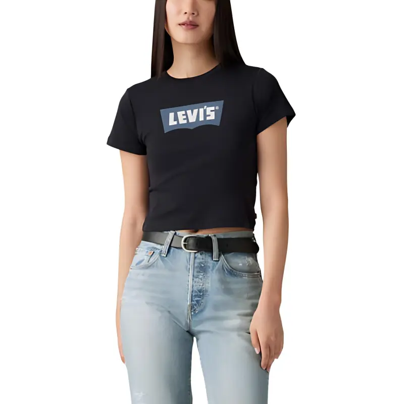 Levis T Shirts Women's Black-1
