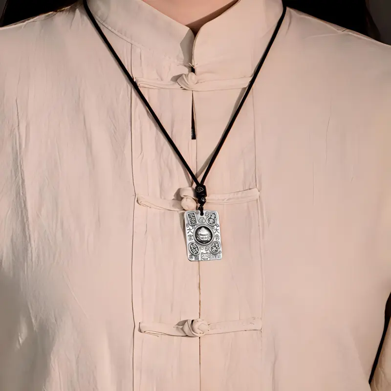 LIUXIN 999 Fine Silver Pendants Unisex-1