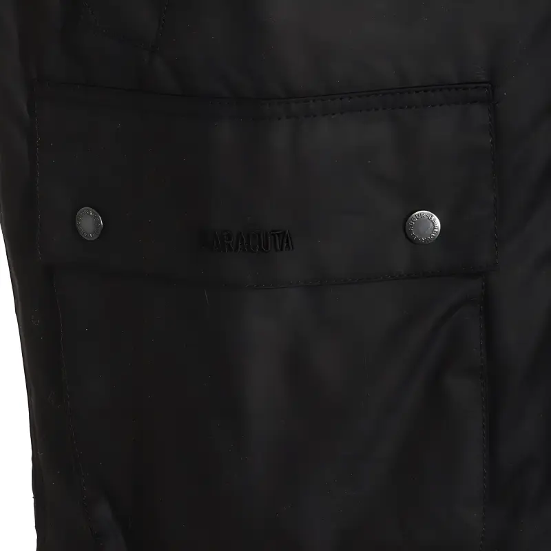 BARBOUR X Baracuta Waxed Button Up Gilet-2