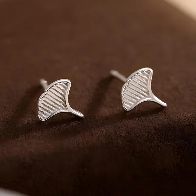 PAYMERY S999 Fine Silver Stud Earrings Women's-2