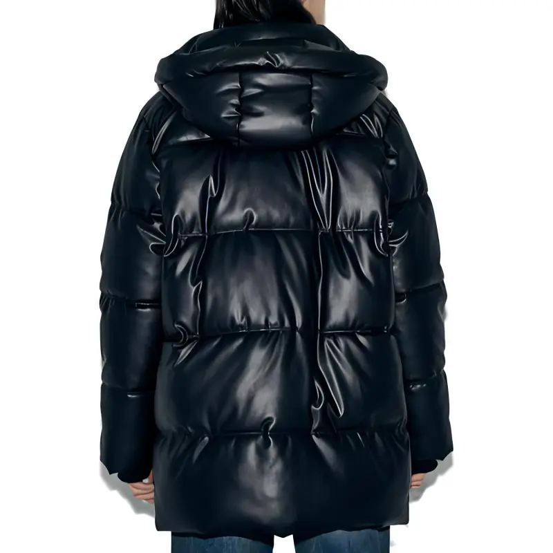 ZARA Puffer Jacket Women's Black-3