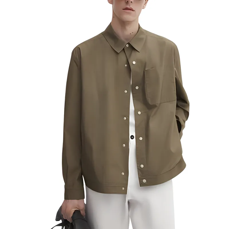 Massimo Dutti Jackets Coats Men's Khaki Green-2