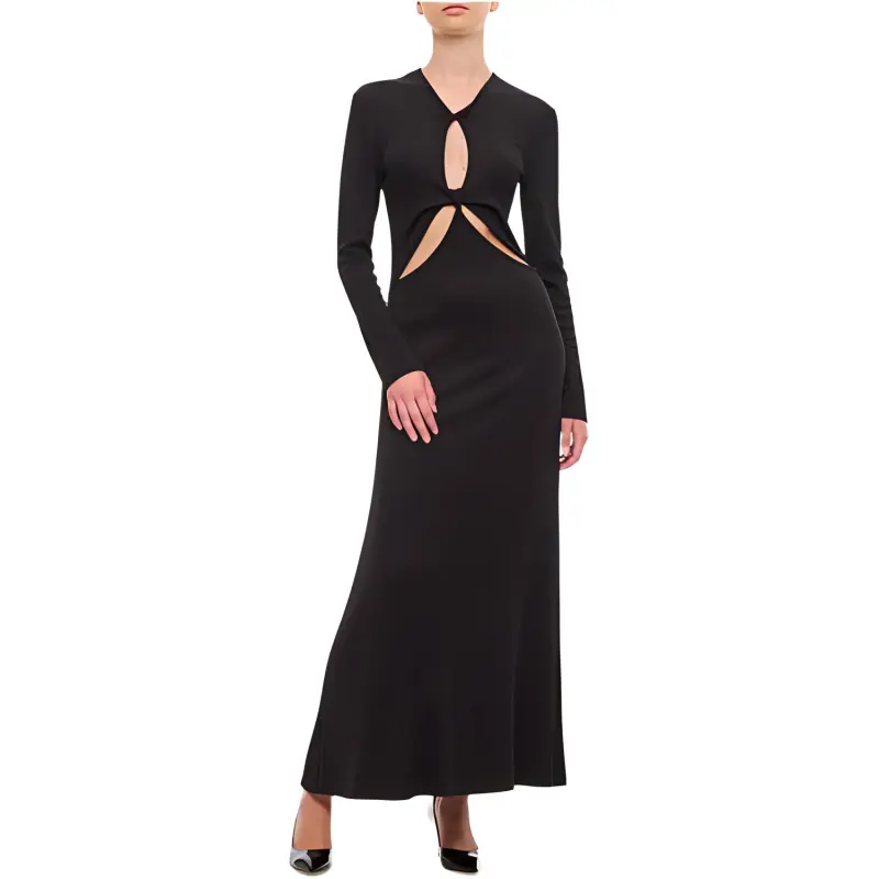 CHRISTOPHER ESBER Long-Sleeved Dresses Women's Black-2