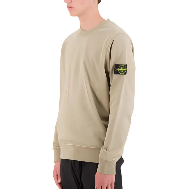 STONE ISLAND Logo Patch Crewneck Sweatshirt-3