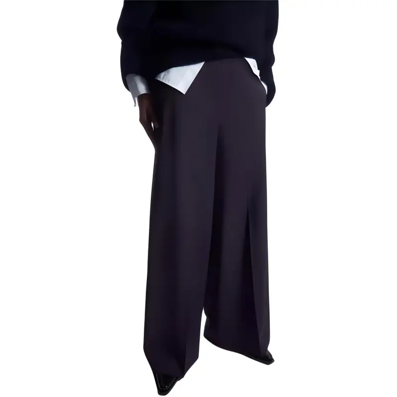COS Casual Pants Women's Navy Blue-3
