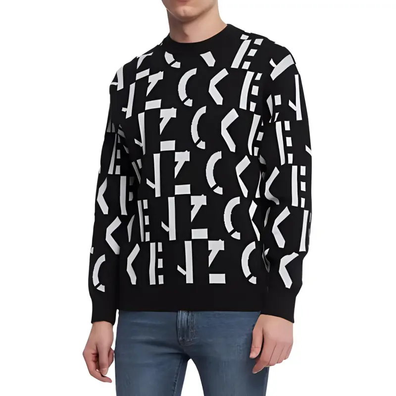 KENZO Letter Logo SS22 Sweater Men's Black-4