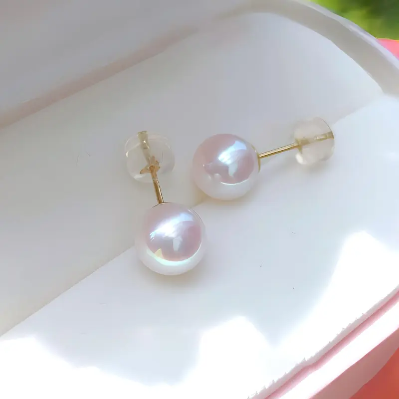 Beth Jewelry Pearl Stud Earrings Women's-5