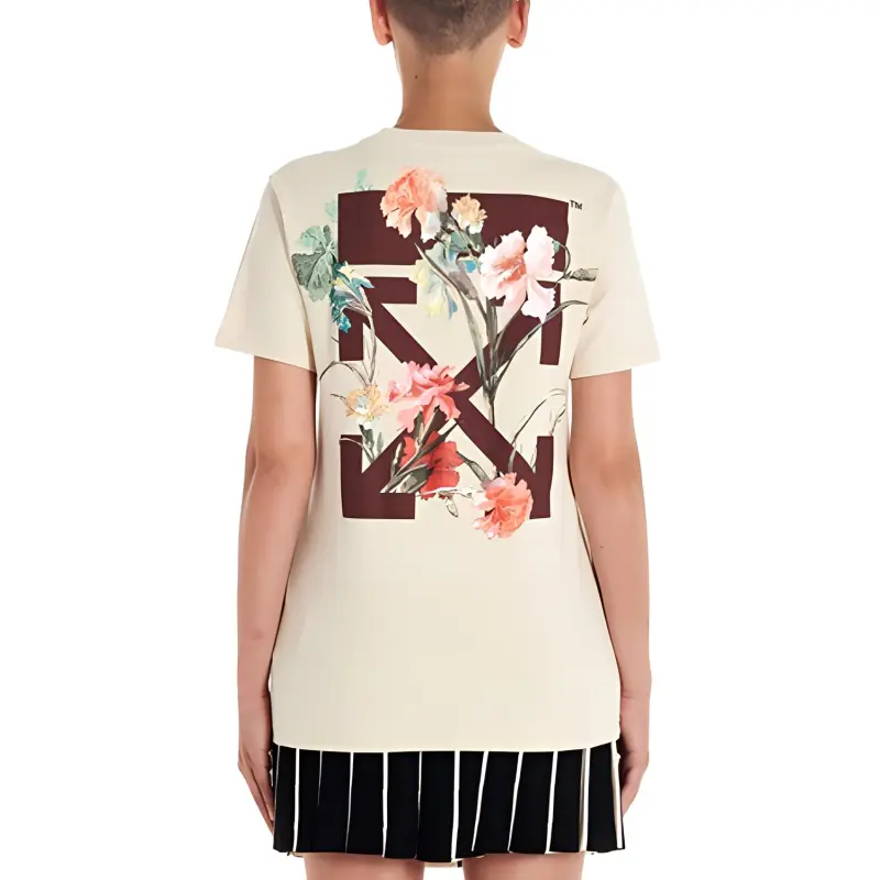 OFF WHITE T Shirt Regular Fit Women's Ecru-2